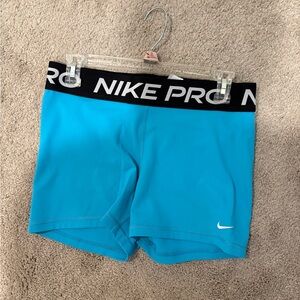 Nike Pro Turquoise 3” Shorts